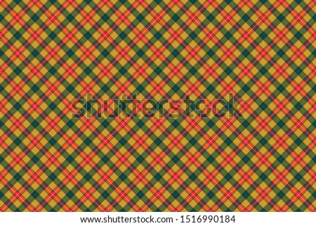 Baxter Tartan. Seamless rectangle pattern for fabric, kilts, skirts, plaids. Diagonal cell