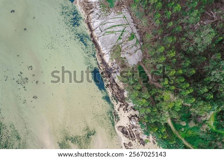 Similar – Image, Stock Photo Aerial view of Ria Formosa Natural Park in Olhao, Algarve, Portugal