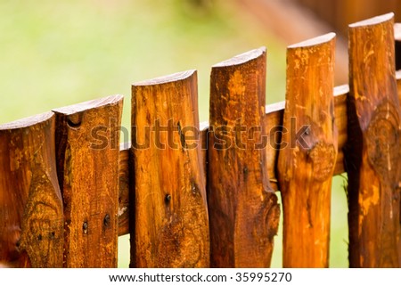 Wooden Fence Close up