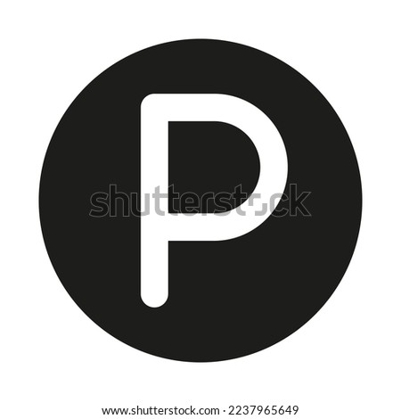 House Cleaning P Letter line icon. Any solvent vector illustration