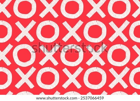 Xo xo seamless vector pattern. Happy Valentine day seamless pattern. Merry Christmas. Hand draw brush stroke white snow letters. Happy New Year. Holiday wrapping seamless pattern with text.