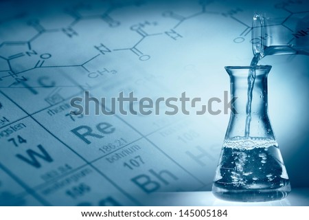 Similar – Image, Stock Photo Glass flasks in chemical laboratory