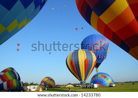 SAINT-JEAN-sur-RICHELIEU,QC-AUGUST 11:the International Balloon Festival of Saint-Jean-sur-Richelieu was celebrated its 24th anniversary from August 11th to 19th,2007 in Quebec, Canada.