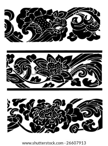 Chinese Patterns I. by ~rayedwards on deviantART