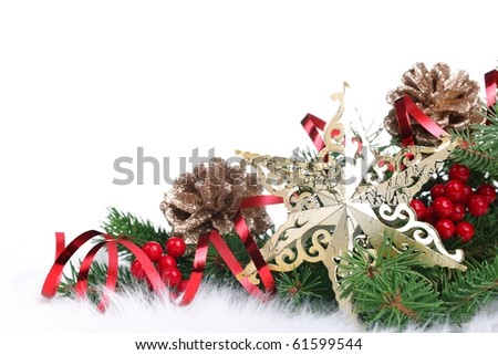 Christmas Ornament Isolated On White Background Stock Photo 61599544 : Shutterstock