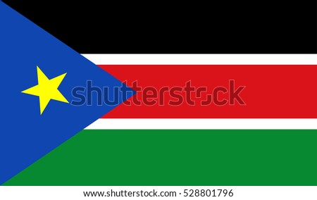 South Sudan flag.