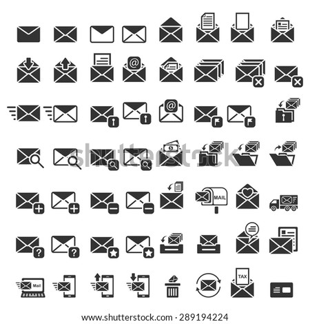 Mail icons, Vector EPS10.