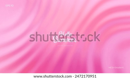 Summer gradient background. Bright colorful warm summer colors. Gradient background in red and pink colors with soft transitions. Great for covers, branding, poster, banner. Vector illustration.