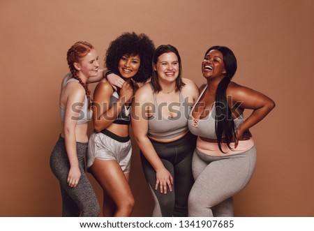 Similar – Image, Stock Photo Plus size ethnic woman in lace lingerie