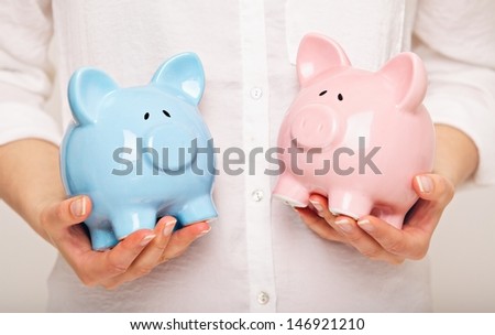 Two Coin Banks in my Hands