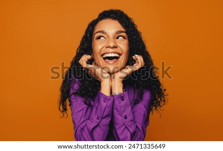 Similar – Image, Stock Photo Woman in studio woman