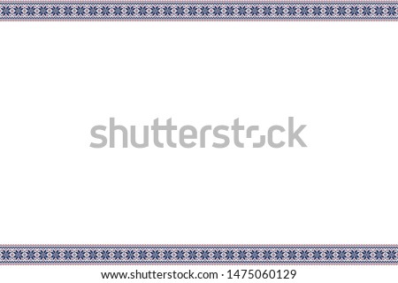 Christmas image nordic pattern flem, background illustration.Tricolor color.