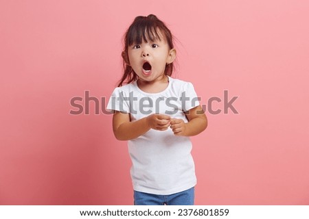 Similar – Image, Stock Photo Child does not open his mouth