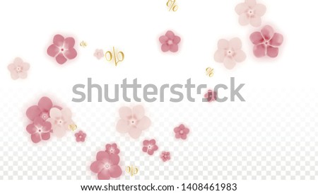 Vector Spring or Summer Sale Background with Flowers and Percent for  Layout Design. Good for Special Hot Holiday Discount Offer, Black Friday, Fashion Promotion Action. Romantic Sakura Illustration