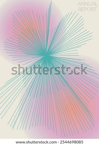 Cosmic Minimal Geometric Vector Poster Design with Lines and Gradient Colorful Circles. Collection of Abstract Backgrounds for Covers, Flyers, Templates, Booklets, Cards, Brochures, Branding, etc.