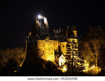 Bran Castle - Dracula`s Castle in the night