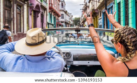 Similar – Image, Stock Photo smiling girl , havana