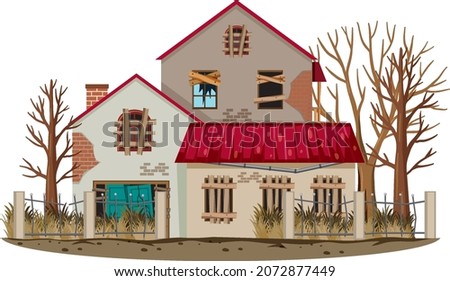 Similar – Image, Stock Photo Dilapidated house window facade in Görlitz