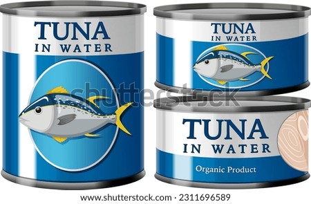 Tuna Tin Can Collection illustration