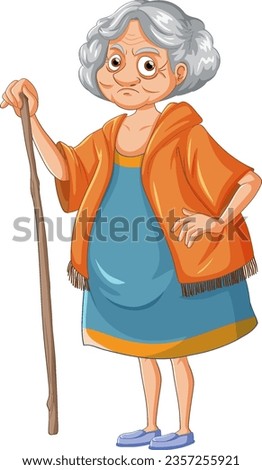 Grumpy Old Lady Cartoon Clipart | Free download on ClipArtMag