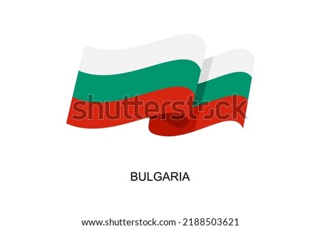 Bulgaria flag vector. Bulgarian flag on white background. Vector illustration eps10