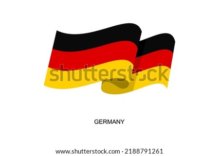 Germany flag vector. Flag of Germany on white background. Vector illustration eps10