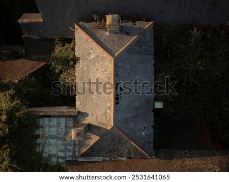 Similar – Image, Stock Photo Dilapidated old buildings in mountain desert under cloudy sky