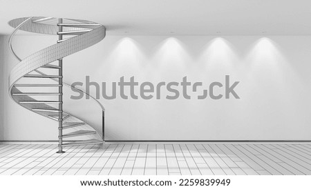 Similar – Image, Stock Photo spiral staircase Stairs