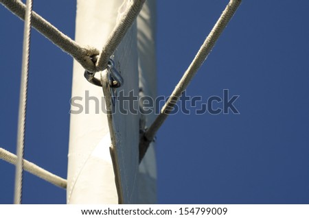 Rope holding a sail