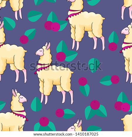 Similar – Image, Stock Photo another lama Llama Alpaca