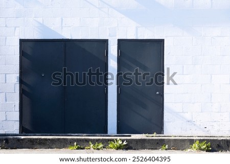 Similar – Image, Stock Photo Decayed house entrance with letterbox and without light