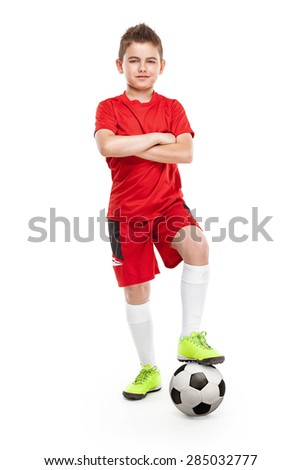 Similar – Image, Stock Photo Boy with ball standing in empty pool