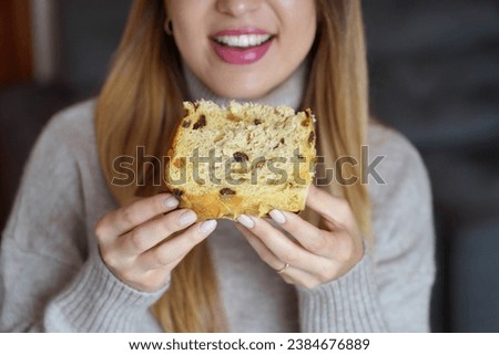 Similar – Image, Stock Photo Crop woman with slice of lemon