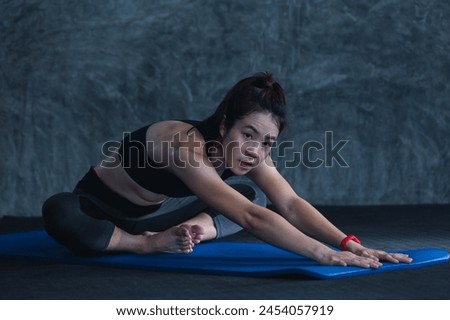 Similar – Image, Stock Photo Crop contemplative ethnic model with brown hair and manicure