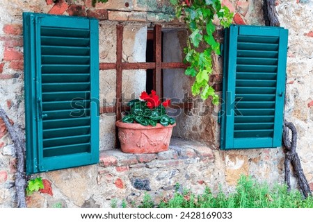 Similar – Image, Stock Photo Old, green shutters made of wood