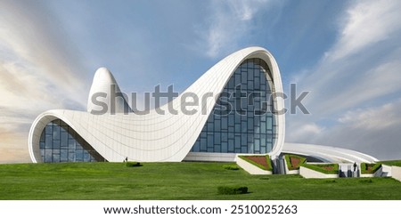 Similar – Image, Stock Photo the wave building Culture