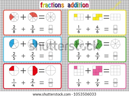 find free fractions images stock photos and illustration collections fractions addition printable fractions worksheets for kids fraction addition problems add two fractions