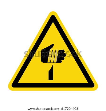 Warning sharp element, sign, symbol, vector