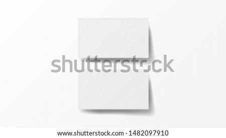 Two Realistic Business Cards On White Background Template. EPS10 Vector