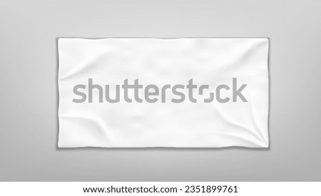 Clear White Soft Beach Towel For Branding. EPS10 Vector