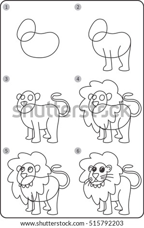 Lion Drawing Easy Step By Step | Free download on ClipArtMag