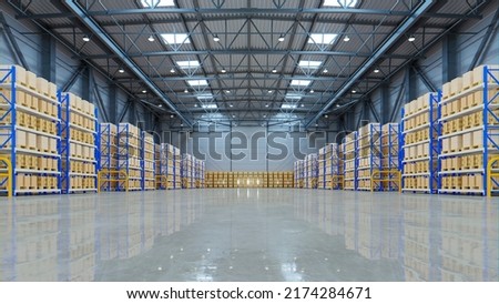 Image, Stock Photo lamps Logistics