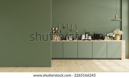 Similar – Image, Stock Photo Kitchen interior with furniture and appliances