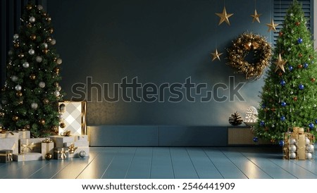 Similar – Foto Bild Weihnachtsraum-Inneneinrichtung, geschmückt mit Licht