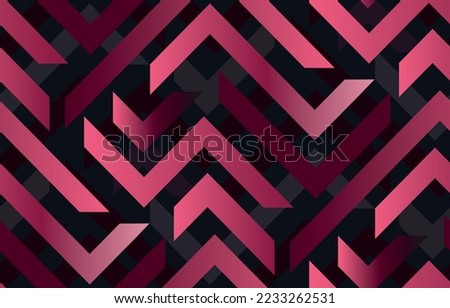Seamless viva magenta color zigzag geometric pattern design. vector illustration. fashion, interior, wrapping, wall arts, fabric, packaging, web, banner