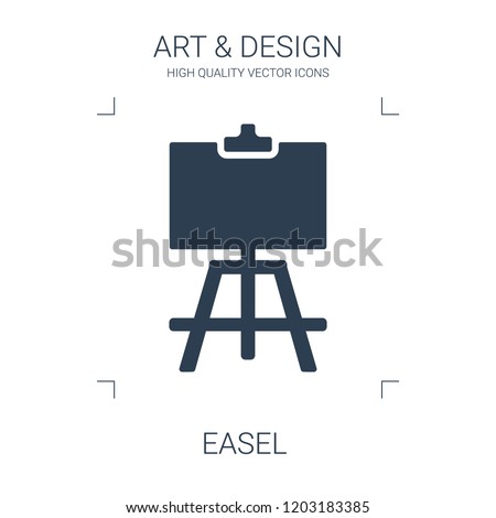 easel icon. high quality filled easel icon on white background. from art collection flat trendy vector easel symbol. use for web and mobile