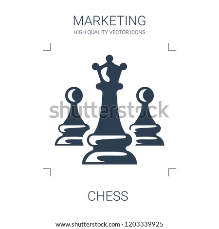 chess icon. high quality filled chess icon on white background. from marketing collection flat trendy vector chess symbol. use for web and mobile