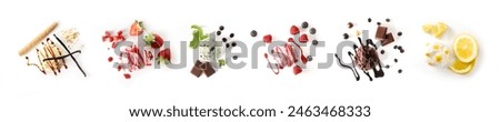 Similar – Image, Stock Photo Raspberry ice cream in tray. Homemade ice cream