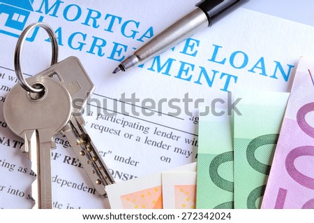 Payment and receipt of keys and mortgage loan agreement