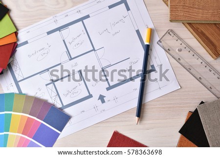 Similar – Image, Stock Photo coloured pencils Workbench